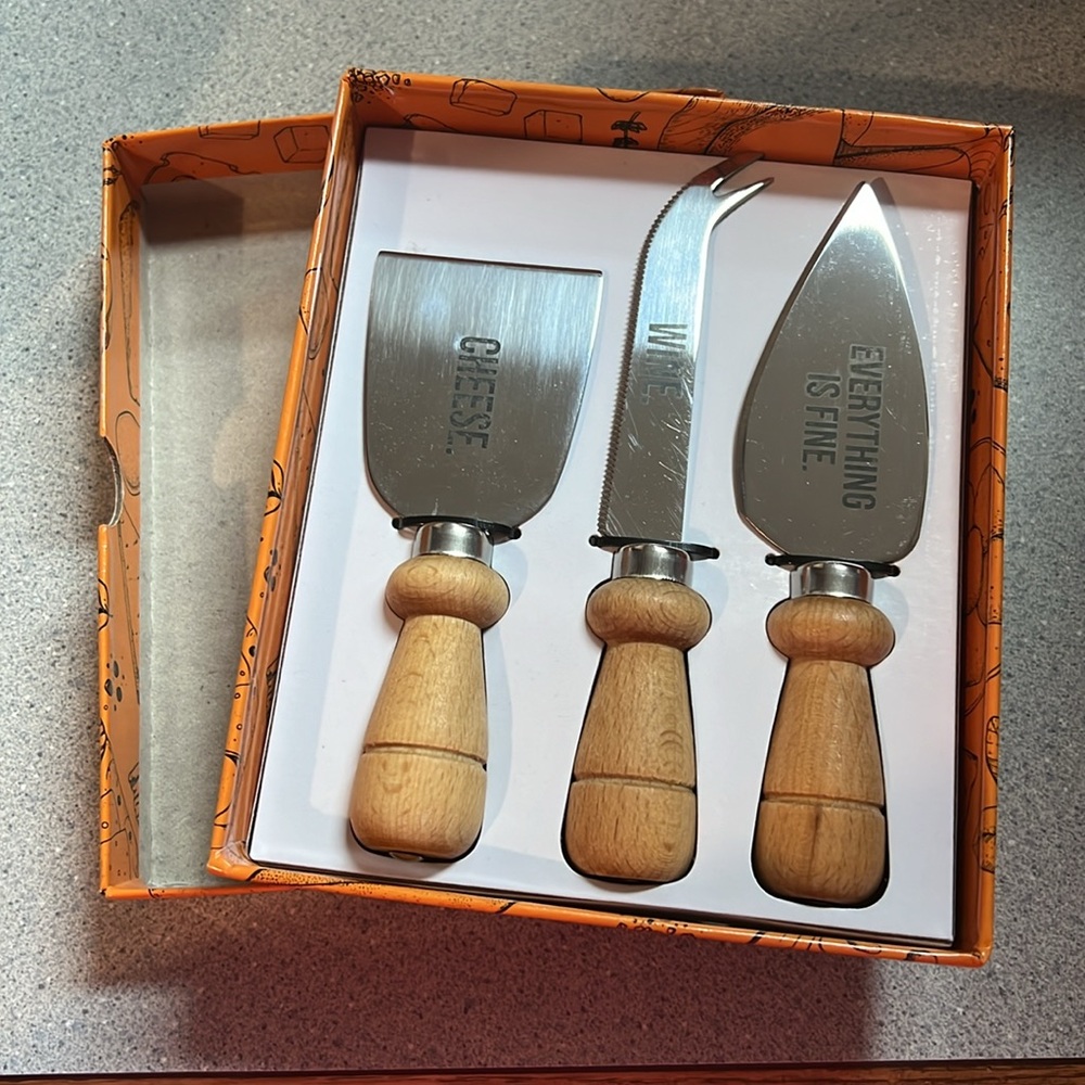 Smartass & Sass Cheese Knife Set - Picture 3 of 4